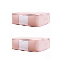 더자카 심플 파스텔 이불정리함 L, 핑크, 2개