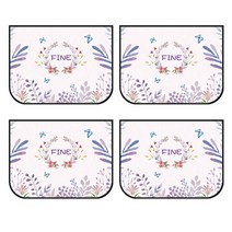 더홈스 차량용 자석 탈부착 햇빛가리개, 파인, 4개