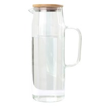 티도요 내열유리 뚜껑 물병, 혼합색상, 1500ml