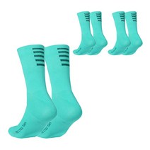 펠레트리코 사이클링 삭스 자전거양말 3켤레, 민트블랙