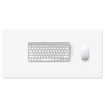 콩 K office 심플 컬러 테이블 키보드 패드 90 x 45 cm + 버클스트랩, 화이트, 1개