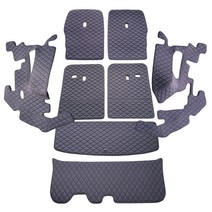 차팡 풀커버 SS 원단 차량용 트렁크매트 블랙 + 벨크로 까끌이 15p + 보들이 15p, 기아, 쏘렌토 MQ4 6인승 2020년형(스피커 무), 기아