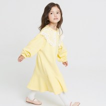 일라엘 여아용 데이지 카라 저지 원피스