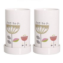 플랑트 1구 수저통, 꽃, 2개