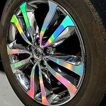 홀로그램 휠 스티커 올뉴카니발 19, 혼합색상