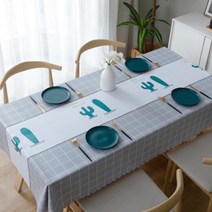 라별 누눅 방수 식탁보, 140 x 180cm, HS14