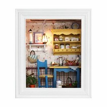 꼬미딜 DIY 미니어처하우스 액자형 07 여유로운 점심 + 제작도구, 혼합색상