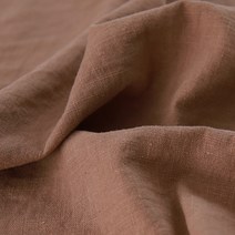 코튼빌 8수 무지 바이오워싱 퓨어린넨, 스투코