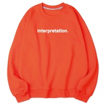 벤힛 남녀공용 빅사이즈 Interpretation 세미오버핏 특양면 맨투맨