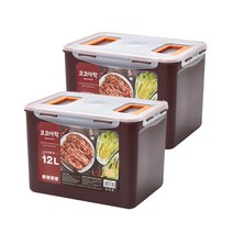 코코아락 진공밀폐 김치통, 12L, 2개