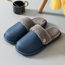 올나인 남성용 미끄럼방지 털슬리퍼
