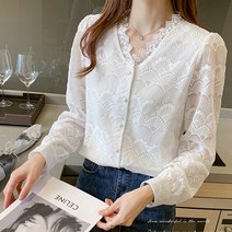 포플러앤씨 스완 레이스 블라우스