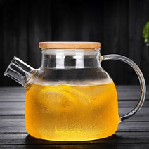 인스리빙 내열 유리 주전자 티포트, 혼합색상, 1L