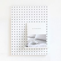 타공판 인테리어 메쉬보드 30 x 50 cm, 1개, 화이트