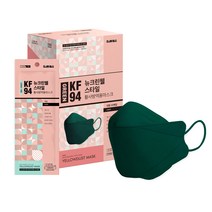 뉴크린웰 스타일 황사마스크 대형 KF94, 30개입, 1개, 그린