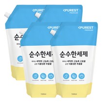 퓨레스트 순수한 액상세제 리필, 1500ml, 4개