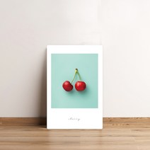 팬물산 액자 테이블 소, 체리