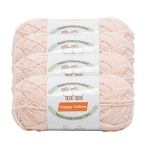 해피코튼 대용량 뜨개실 100g 4p, 750
