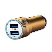 슈프림 2 포트 3.1A USB 차량용 충전기, SP-700, 골드