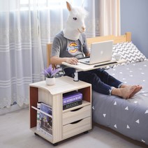 가팡 원목 이동식 컴퓨터 보조 책상, 01번
