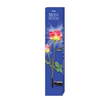 컴스 핑크 장미 태양광 LED 정원등