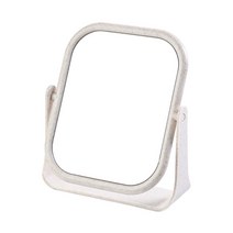 아리코 스퀘어 우드ST 양면 탁상거울, 베이지