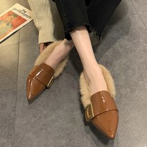 TCR 디나 뾰족 털 펌프스