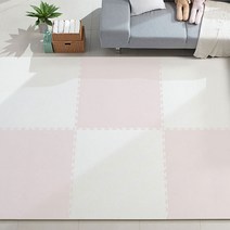 따사룸 더이쁨 EVA 퍼즐 매트 B타입 50cm x 50cm x 40mm, 벚꽃 핑크, 16p