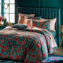 라흐두뜨 린넨 코튼 믹스 플라워 이불커버 G008403, printed