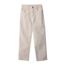 여성용 하우엘 일자핏 세미 롱 기모 코튼 팬츠