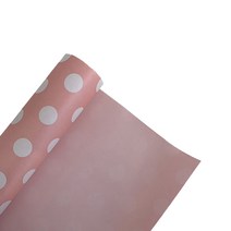티나피크닉 선물포장지 도트 10m, 핑크색, 1개