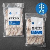 [이츠웰냉장절단쭈꾸미] 이츠웰 CJ 프레시웨이 절단주꾸미 (냉동), 500g, 2개