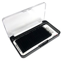 미라클 에어플랫 블랙 밍크모 인조 속눈썹 J컬 0.1 x 11 mm, 1세트