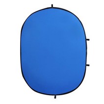 이모쿠비 크로마키 촬영 배경천 더블사이드 원터치형 100 x 150 cm, 그레이앤블루, 1개