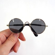 유엔펫 강아지 고양이 소형견 선글라스 세트, 블랙 은테, 1세트