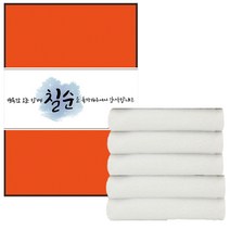 송월타월 크러쉬 호텔수건 150g 30수 면사 5p + 케이스 5p + 칠순 B 띠지 500 x 70 mm 5p 세트, 아이보리(수건), 랜덤발송(케이스), 1세트