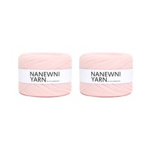 나뉴니얀 튜튜얀 레이스 뜨개실 2p, 파우더 핑크, 100m