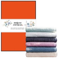 송월타월 심플 컬러 무지 세면 130g 30수 면사 + 케이스 + 칠순 팔순 답례 띠지 D 500 x 70 mm 세트, 랜덤발송(수건, 케이스), 5세트