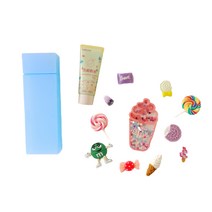 데코덴 파츠 필통 꾸미기 세트 디저트 랜덤발송, 반투명, 하양, 디저트세트