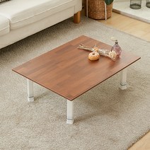 LPM 멀바우월넛 사각 다용도 접이식 테이블 800 x 600 mm, 혼합색상