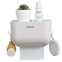 빈테리어 방수 수납 휴지걸이 M, 03, 1개