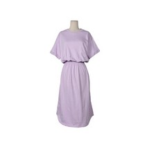 이나티 허리밴딩 반팔 롱 원피스 OPS6226K13