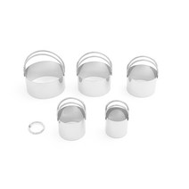 스텐 원형 쿠키커터 5종 세트, 1세트