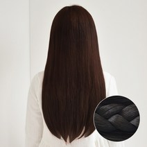 에스홀릭 스트레이트 4피스 붙임머리, 내츄럴블랙, 1개