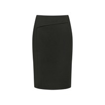 케이엘바이린 여성용 솔리드 랩 미디 스커트