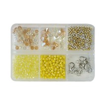 샤론델 크리스탈 비즈 DIY 마스크 목걸이 만들기 세트 중급자용, 민들레 타입, 1세트