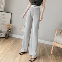 TCR 여성용 밴딩포인트 와이드 주름팬츠