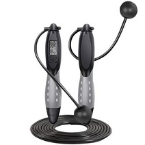 스마트 유무선 멀티 LCD 디지털 무소음 줄넘기, 그레이