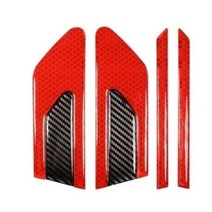 반사스티커 휀다라인 D타입 세트, 레드, 1세트