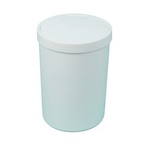 원터치 푸시형 휴지통 8L, 화이트, 1개